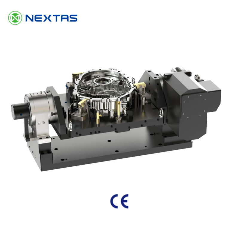 Rotary transmission-case hydraulic fixture